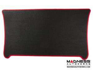 smart fortwo Cargo Area Mat - 453 model - Carpet w/ Red Binding 